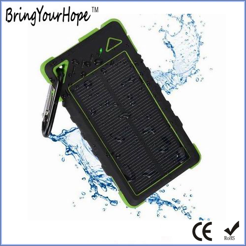 High Quality Waterproof Ipx4 8000mAh Solar Power Bank (XH-PB-274)