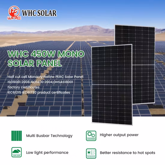 Sunshine Half Cut Cell Módulo solar 400W 500W 540W 550W 560W 600W 700W 800W 1000W Panel de energía solar