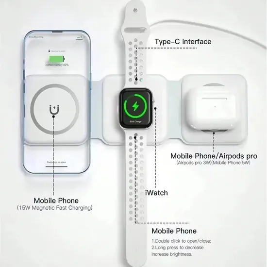 Cargador de teléfono portátil inalámbrico de 10 W