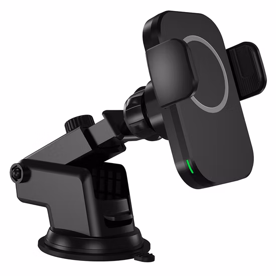 15W 10W Carga rápida Bobina automática Inducción Cargador inalámbrico Soporte para automóvil Soporte para teléfono móvil para teléfono inteligente