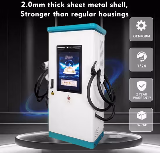 Cargador EV rápido de CC para autobuses y camiones eléctricos con salida de 90 120 150 180kw Conector Chademo CCS2 Certificación CE IP55